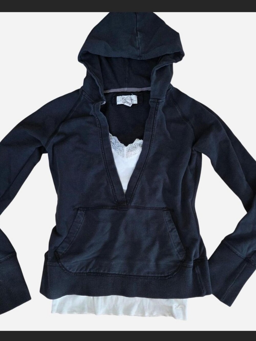 Bluenotes 2000s Cotton Cropped Hoodie